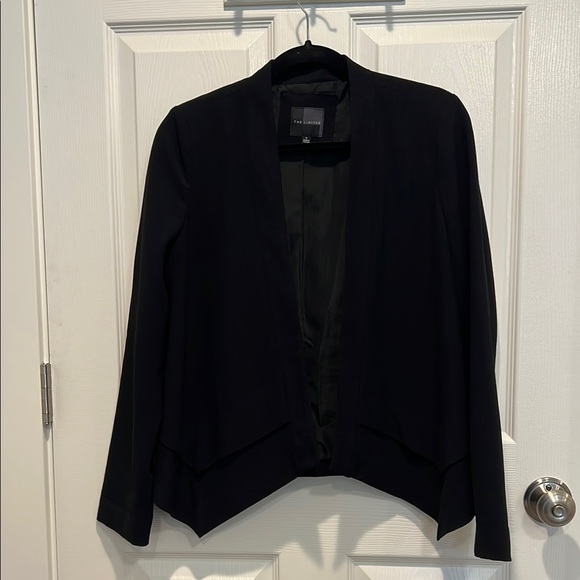 The Limited Black Crepe Blazer Modern Open Front Suit Jacket - Picture 1 of 4
